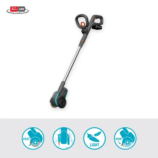 GARDENA EasyWeed accu-onkruidborstel 1800/18V P4A set-keizers.nu