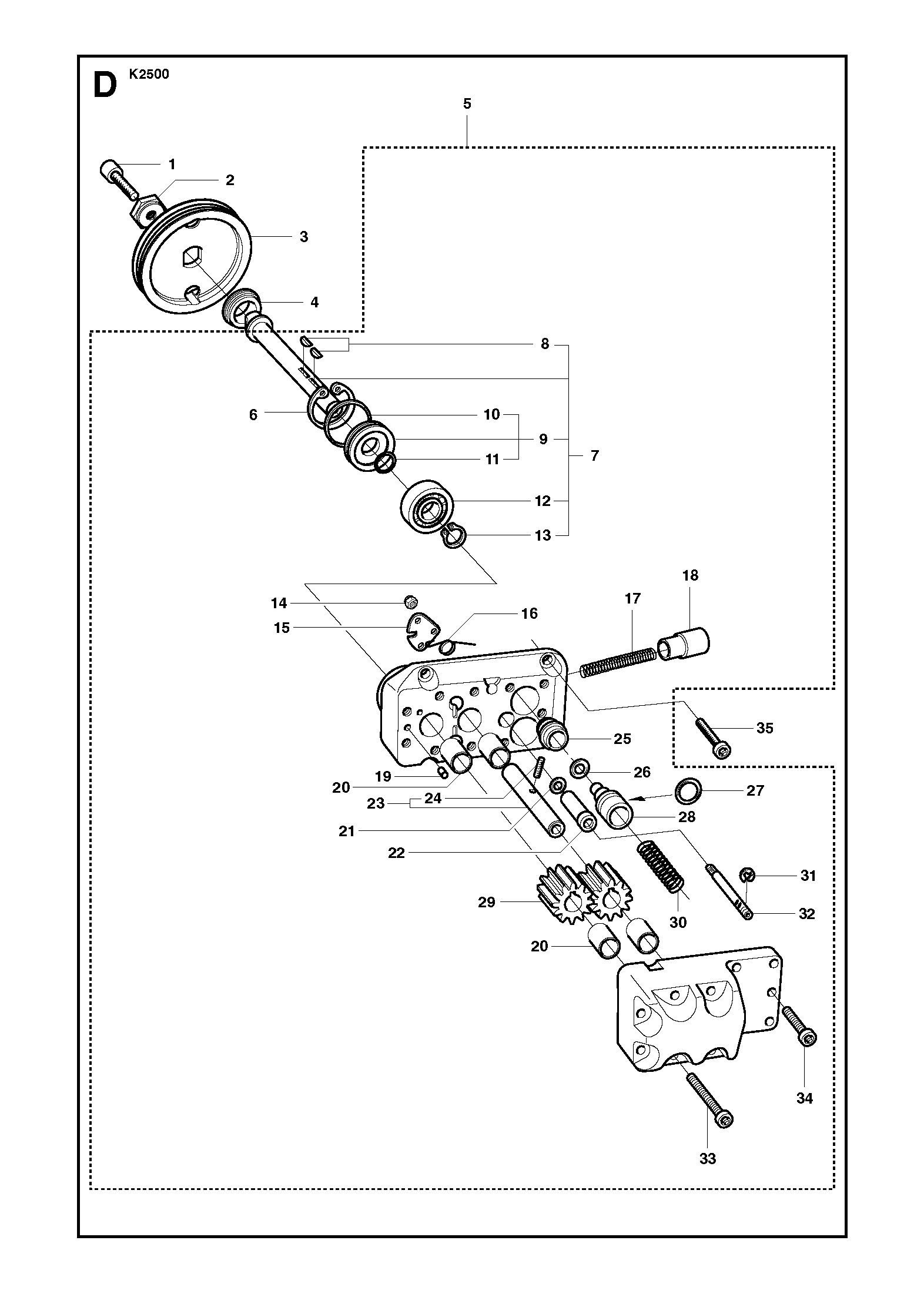 Husqvarna 506320002 onderdelentekening - positie 23