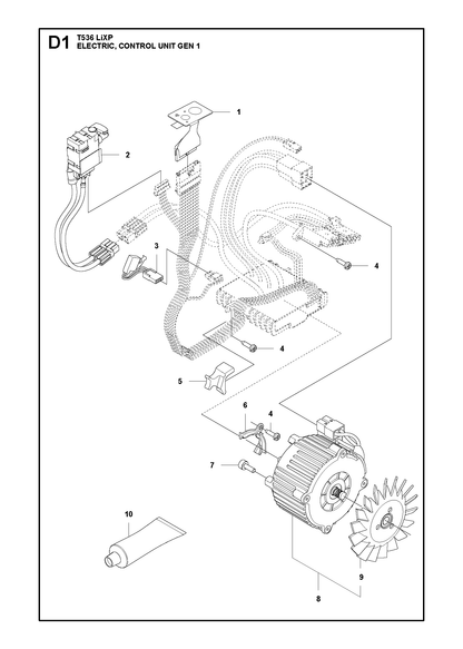 Husqvarna 581690501 onderdelentekening - positie 1