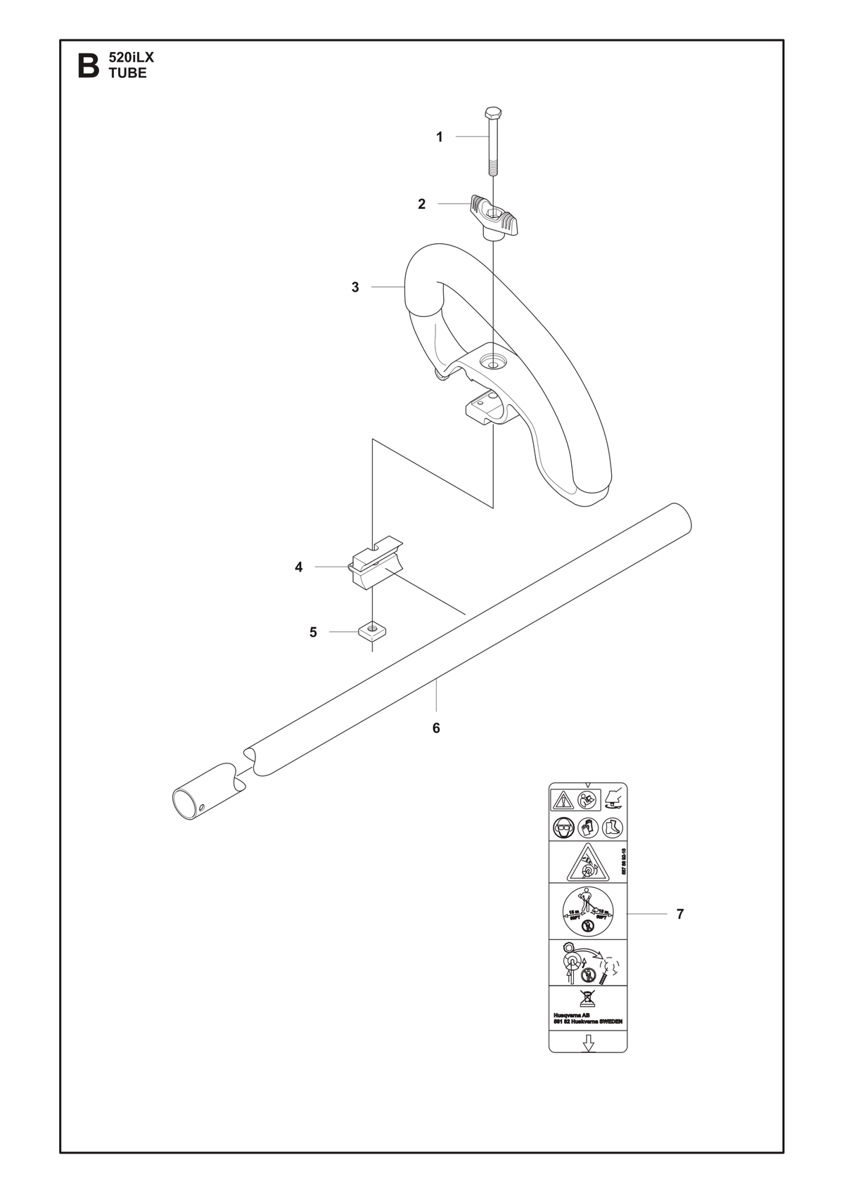 Husqvarna 587889218 onderdelentekening - positie 7