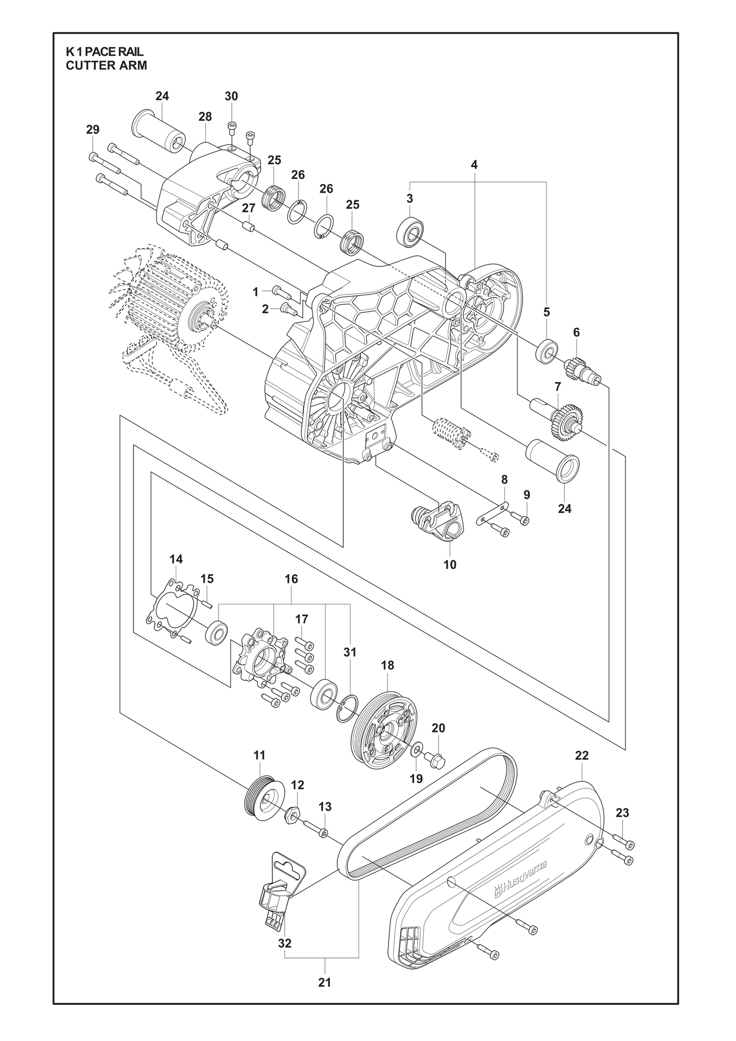 Husqvarna 506227501 onderdelentekening - positie 24