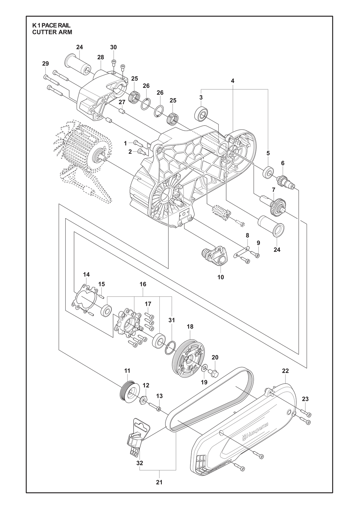 Husqvarna 738220219 onderdelentekening - positie 3