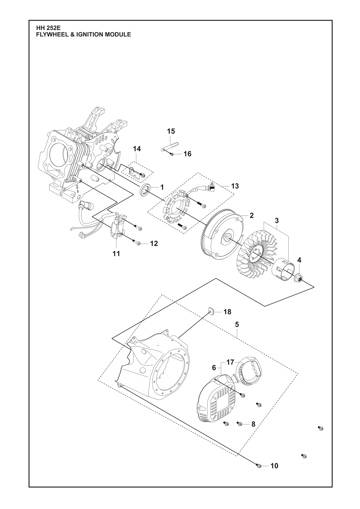 Husqvarna 547070701 onderdelentekening - positie 16