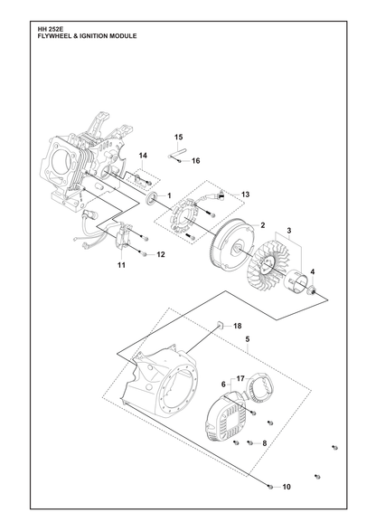 Husqvarna 547070701 onderdelentekening - positie 16