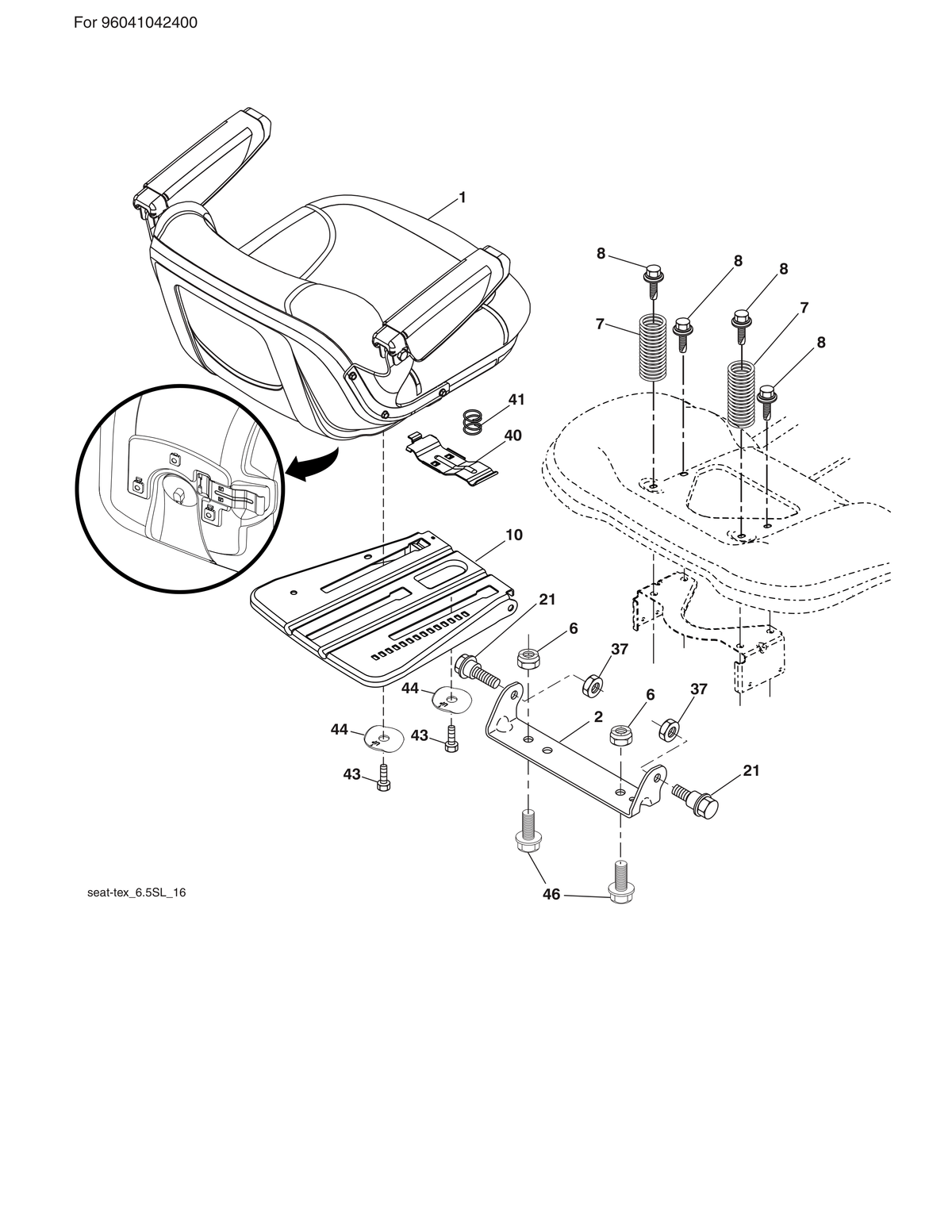 Husqvarna 532443263 onderdelentekening - positie 1