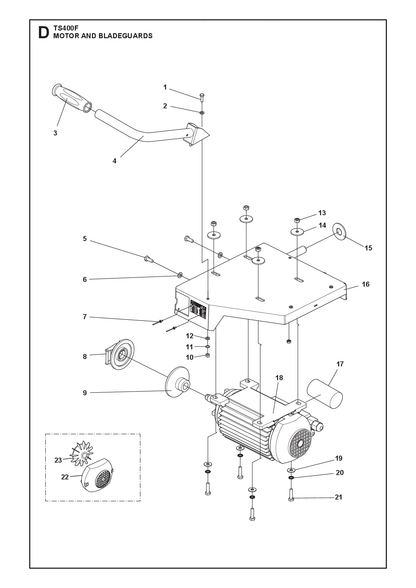 Husqvarna 586277501 onderdelentekening - positie 9