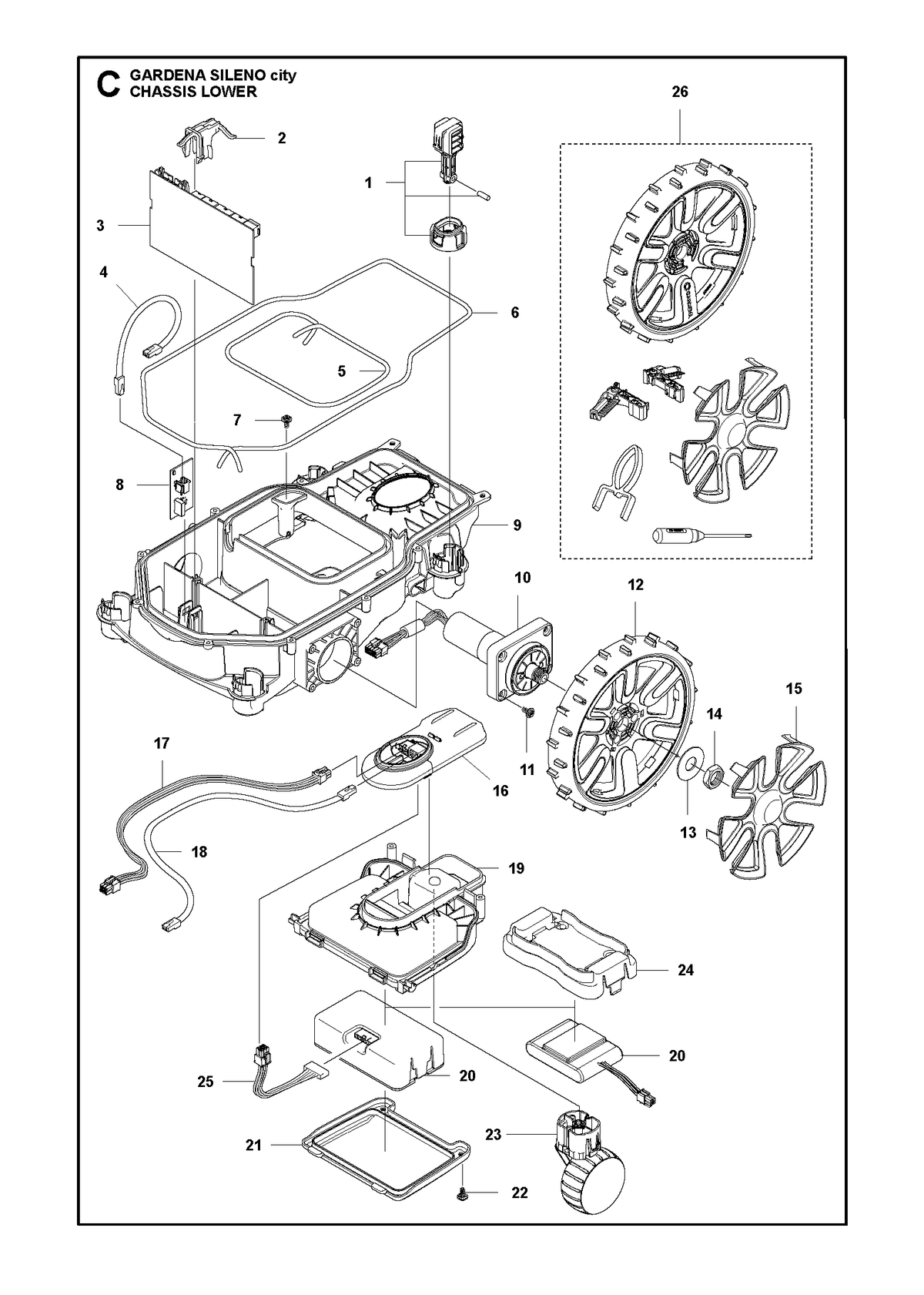 Husqvarna 589351101 onderdelentekening - positie 17