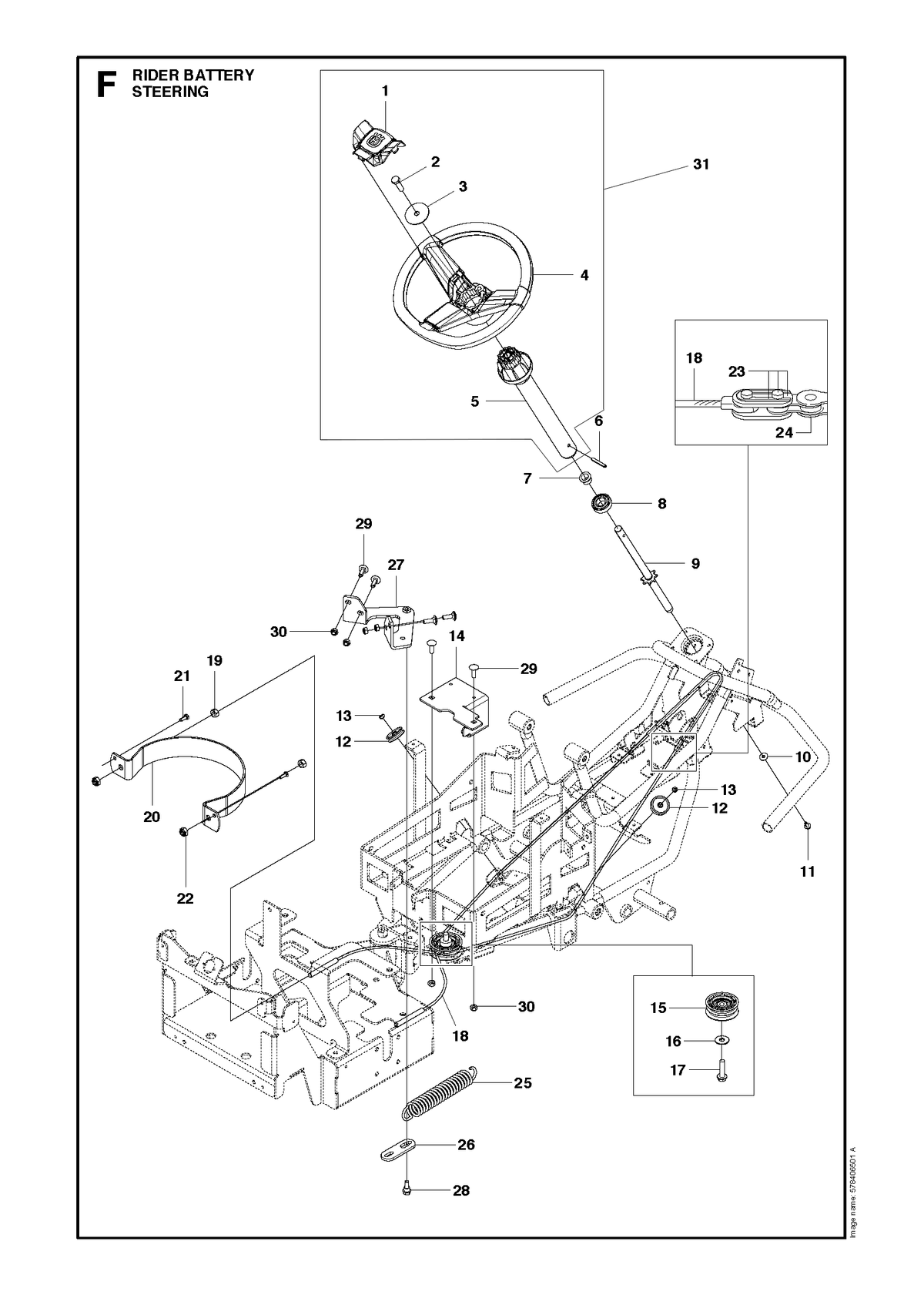 Husqvarna 532416480 onderdelentekening - positie 4