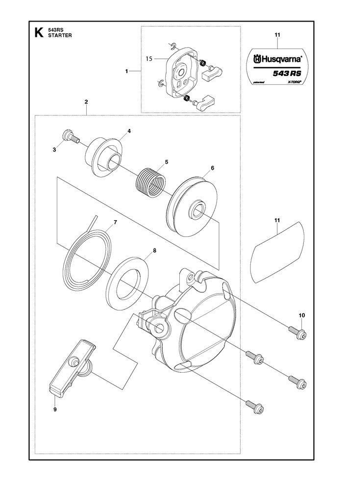 Husqvarna 584859701 onderdelentekening - positie 8