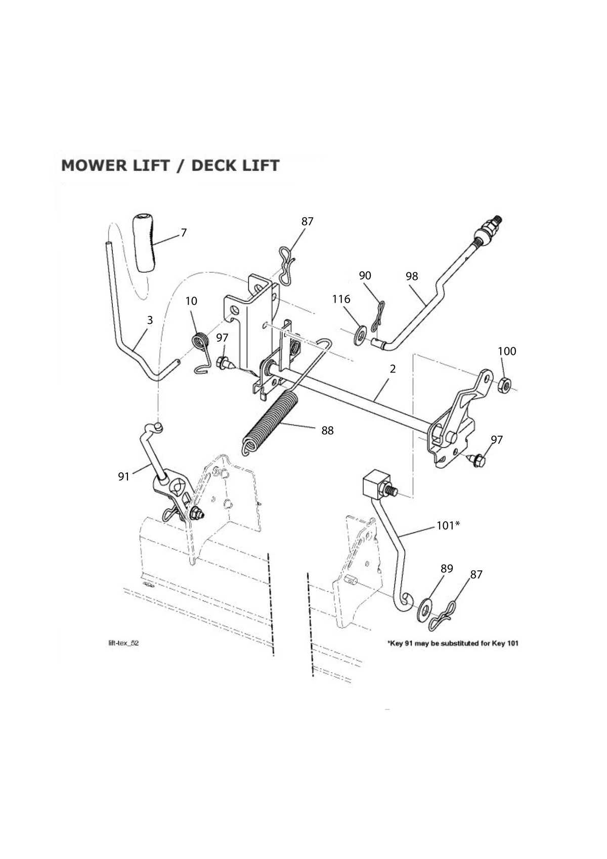 Husqvarna 589464803 onderdelentekening - positie 91