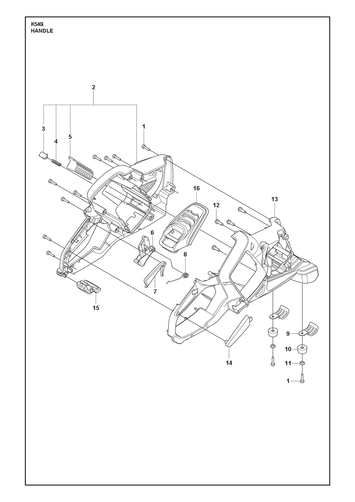 Husqvarna 590888601 onderdelentekening - positie 9