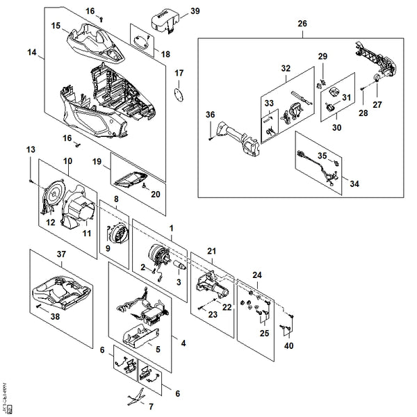 STIHL Typeplaatje HTA 150 (OEM LA01-967-1510)