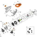 STIHL FA016003206 Ventilator positie 11 technische tekening