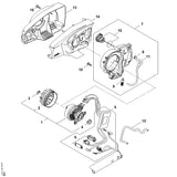STIHL LA036021210 Carter positie 14 technische tekening