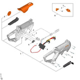 STIHL LA057901000 Handgreephuis positie 1 technische tekening