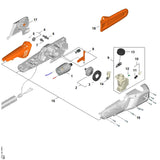 STIHL 0000-792-9167 Kettingbeschermer positie 18 technische tekening