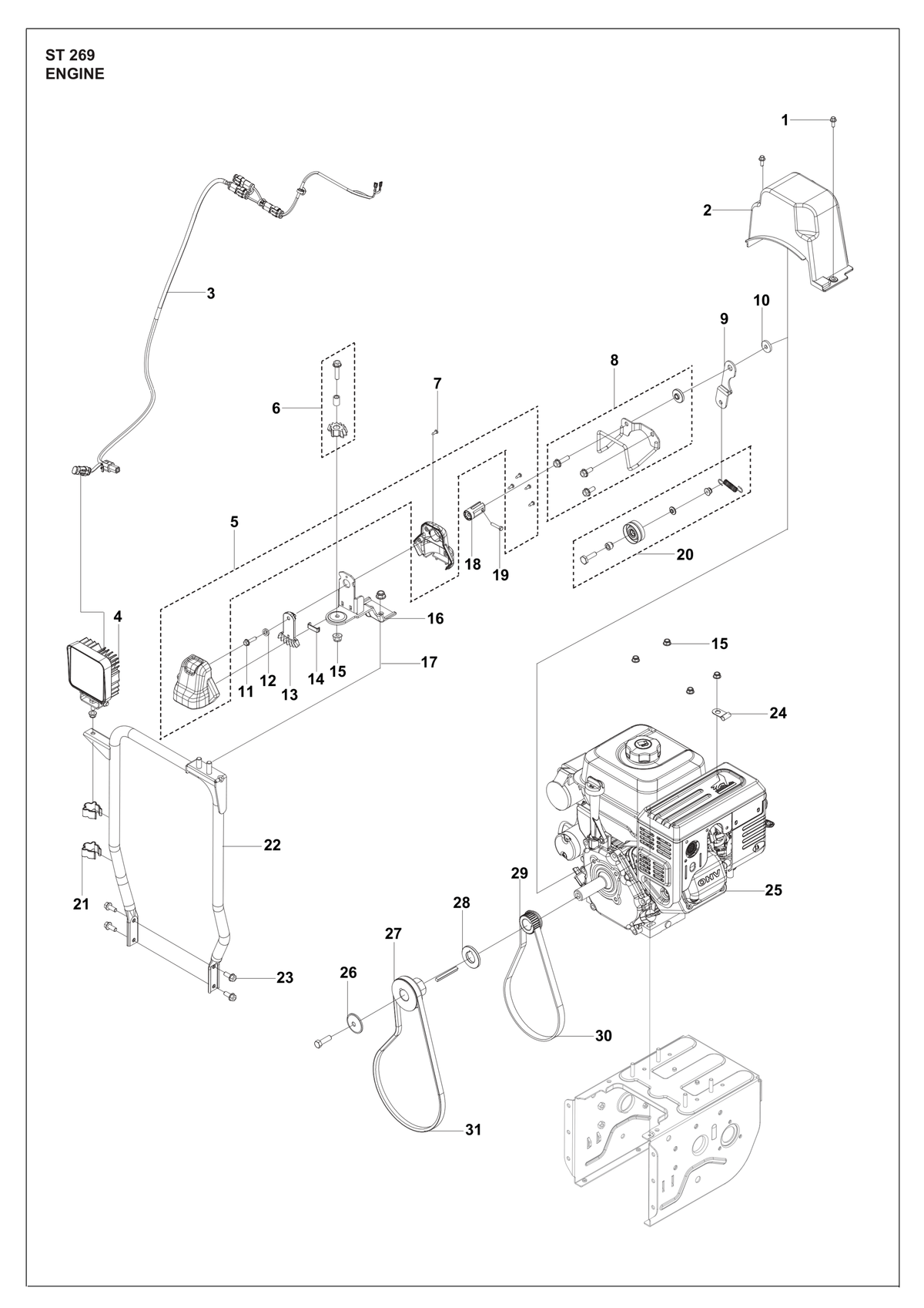Husqvarna 547725071 onderdelentekening - positie 29