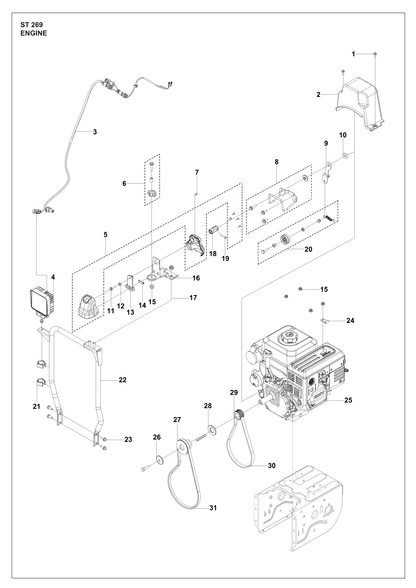 Husqvarna 547725070 onderdelentekening - positie 30