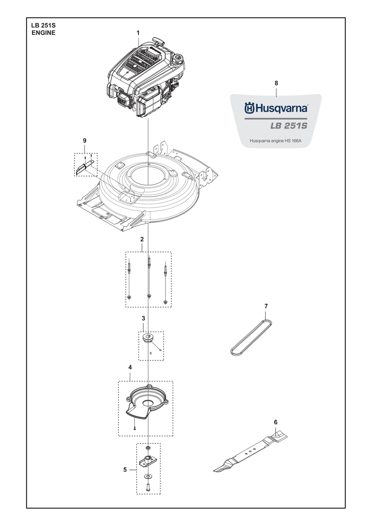 Husqvarna 599349414 onderdelentekening - positie 3