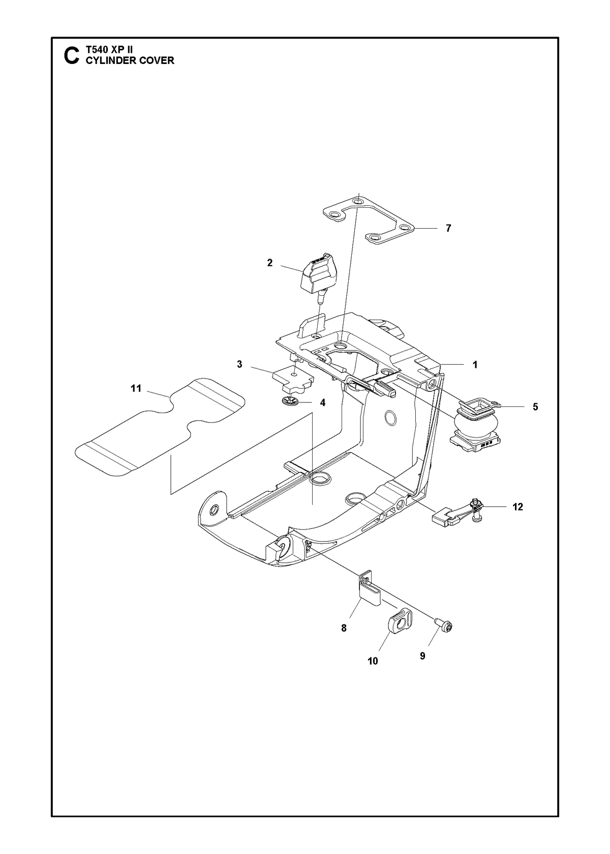 Husqvarna 516034603 onderdelentekening - positie 1