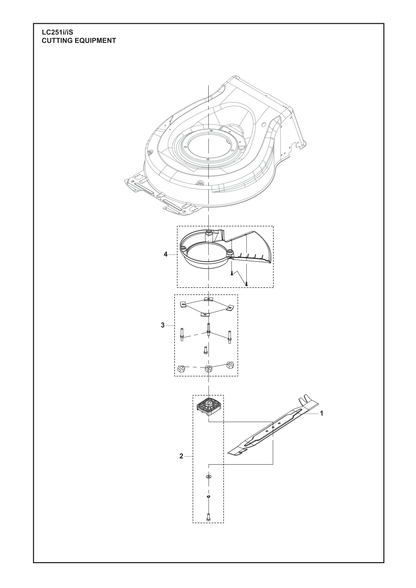 Husqvarna 592870401 onderdelentekening - positie 1