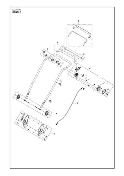 Husqvarna 547210201 onderdelentekening - positie 1