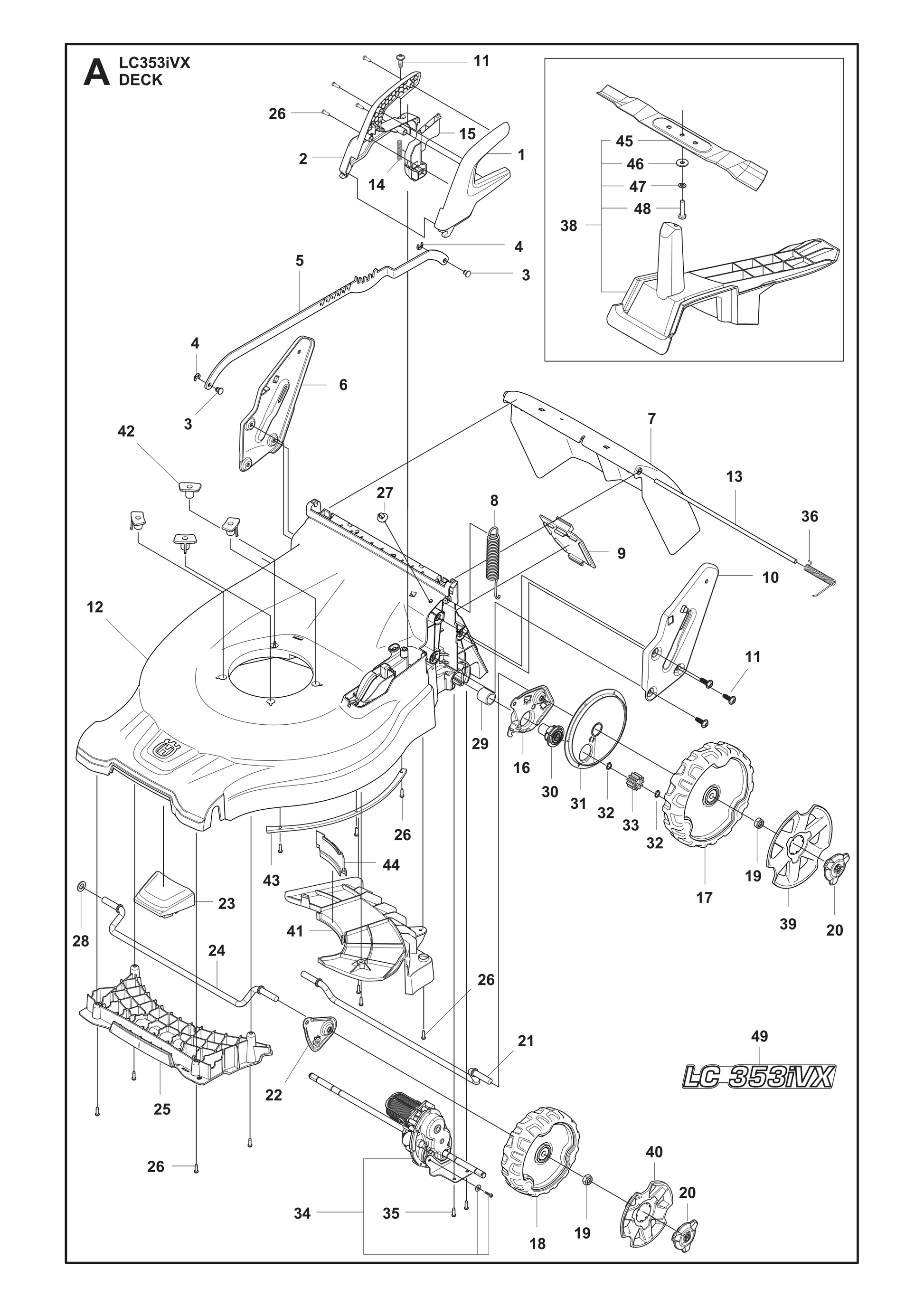 Husqvarna 501704801 onderdelentekening - positie 12