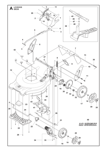 Husqvarna 501716102 onderdelentekening - positie 7