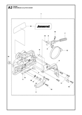 Husqvarna 501388202 onderdelentekening - positie 1