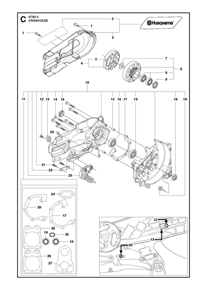 Husqvarna 522475702 onderdelentekening - positie 23