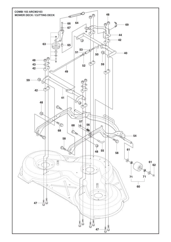 Husqvarna 725246651 onderdelentekening - positie 66