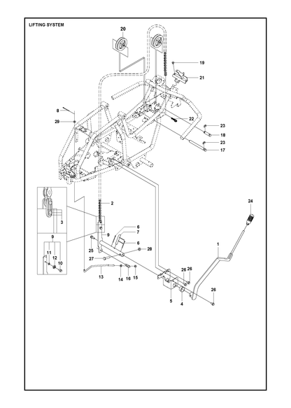 Husqvarna 581545801 onderdelentekening - positie 9