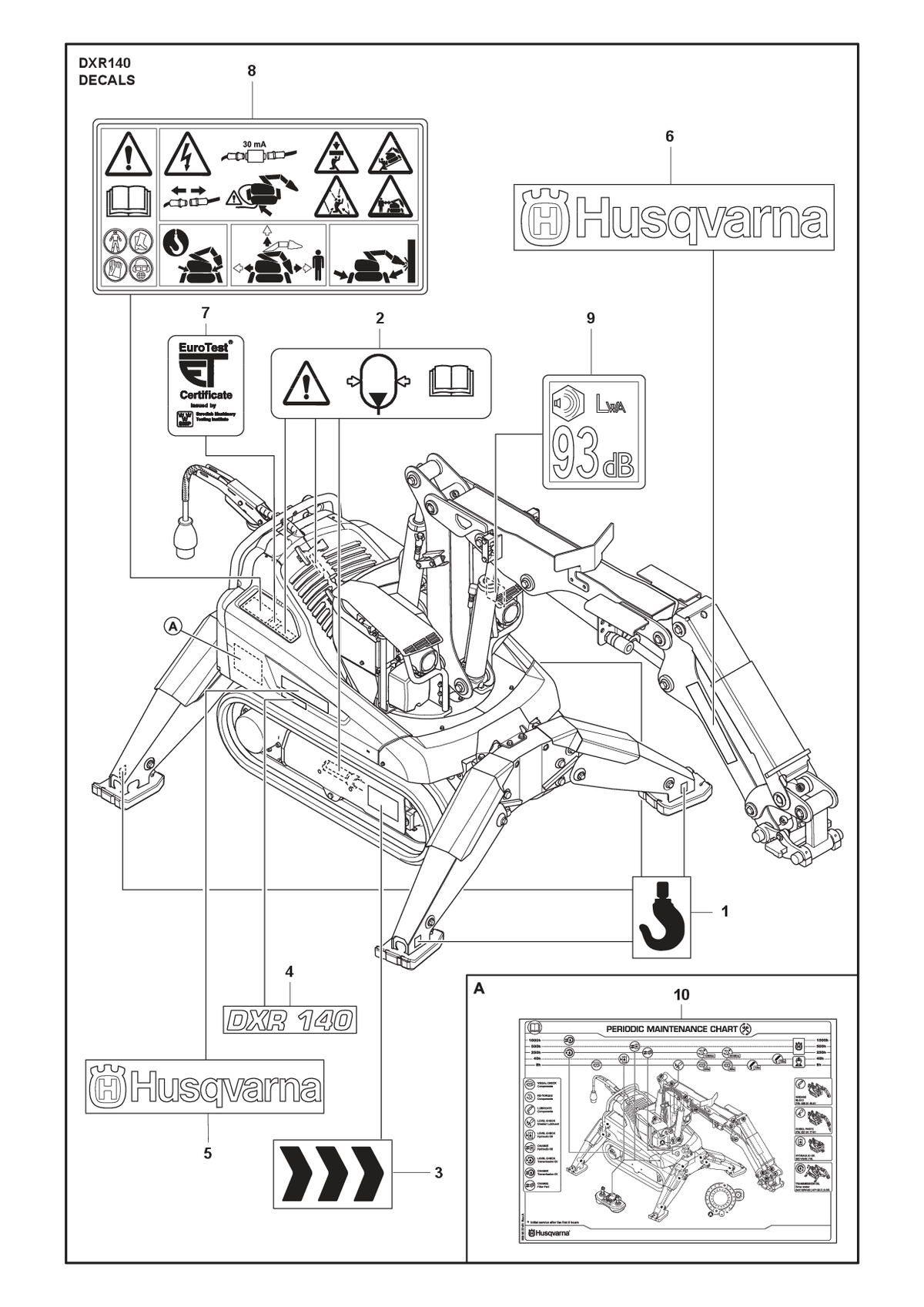Husqvarna 588778402 onderdelentekening - positie 6