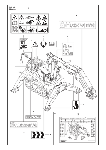 Husqvarna 588778402 onderdelentekening - positie 6