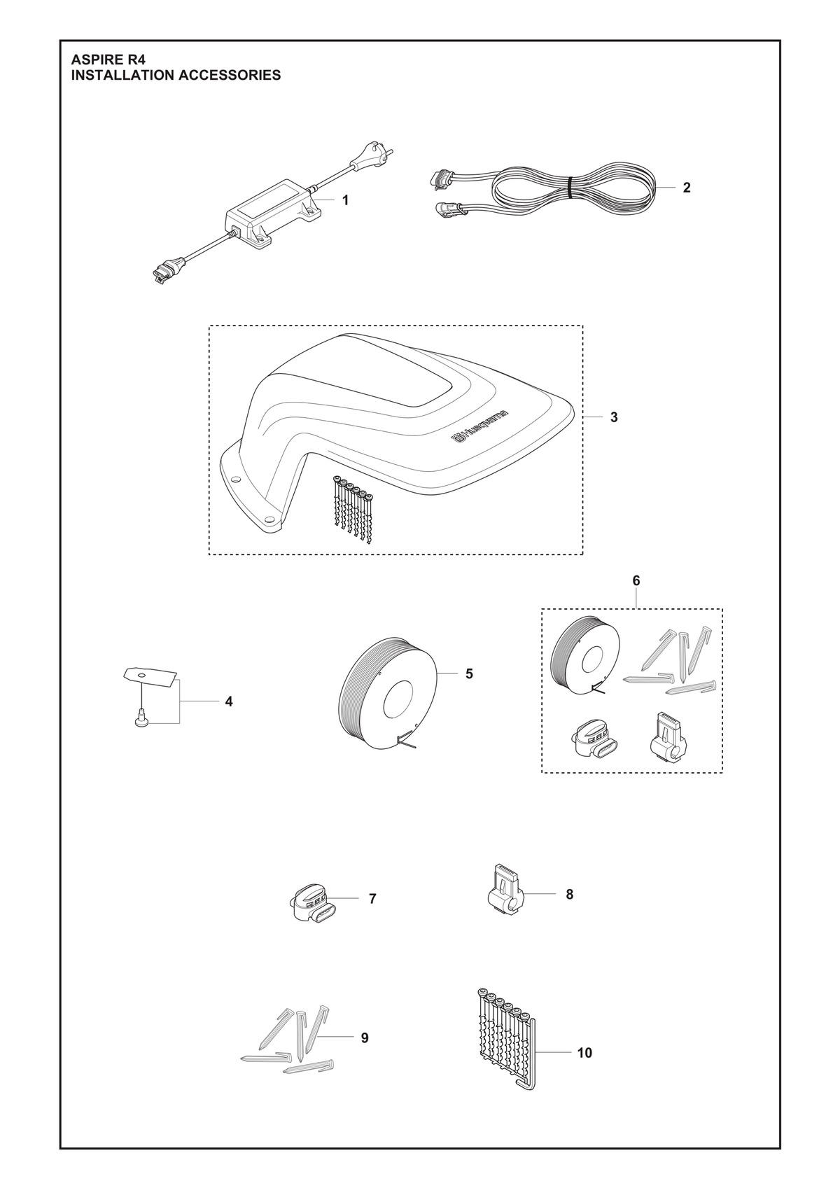 Husqvarna 529532606 onderdelentekening - positie 1