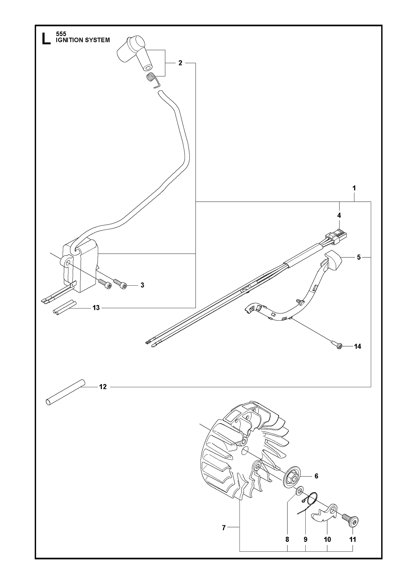 Husqvarna 504043505 onderdelentekening - positie 12