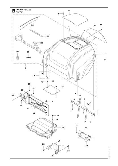 Husqvarna 577051001 onderdelentekening - positie 11