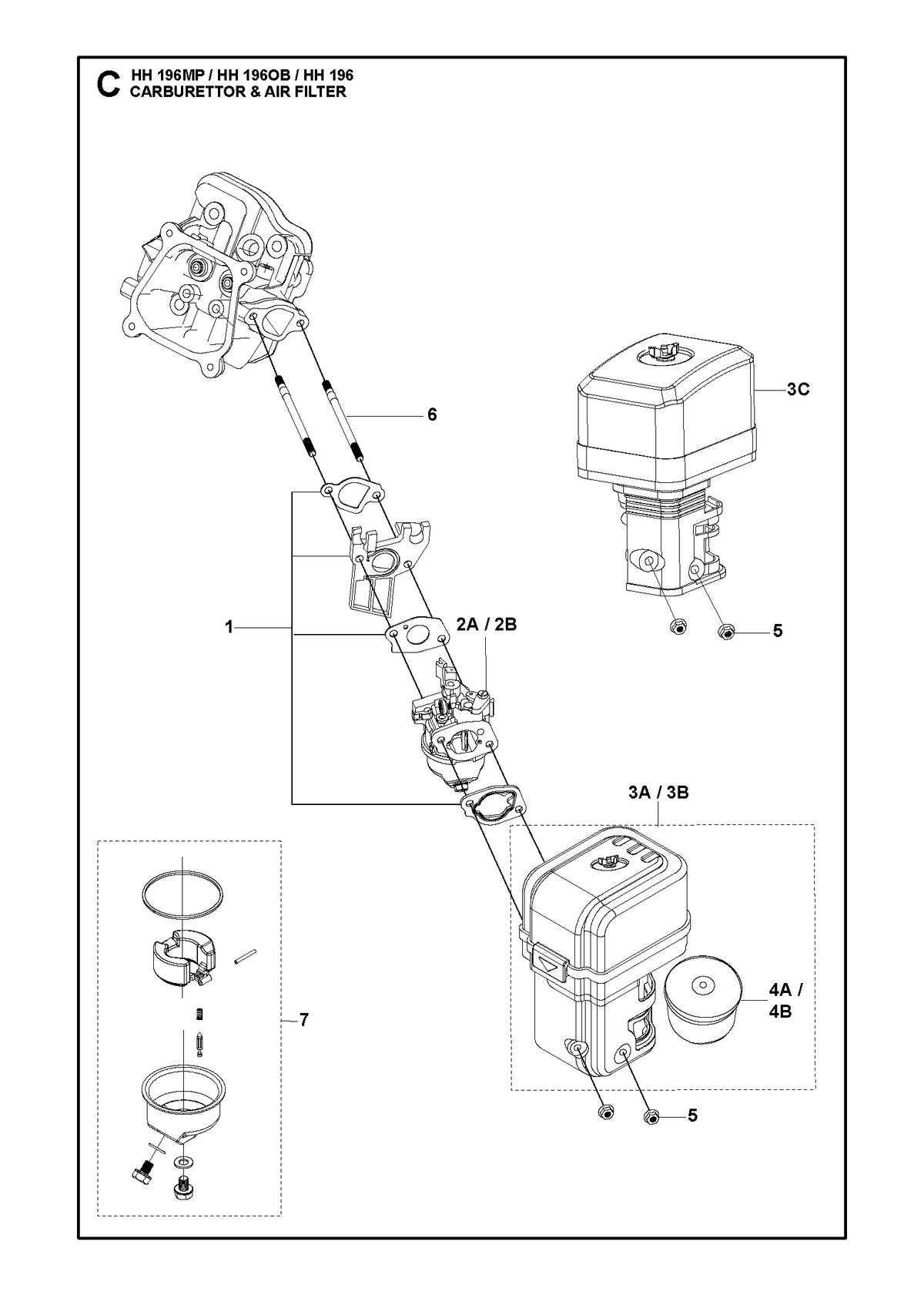 Husqvarna 529834401 onderdelentekening - positie 2
