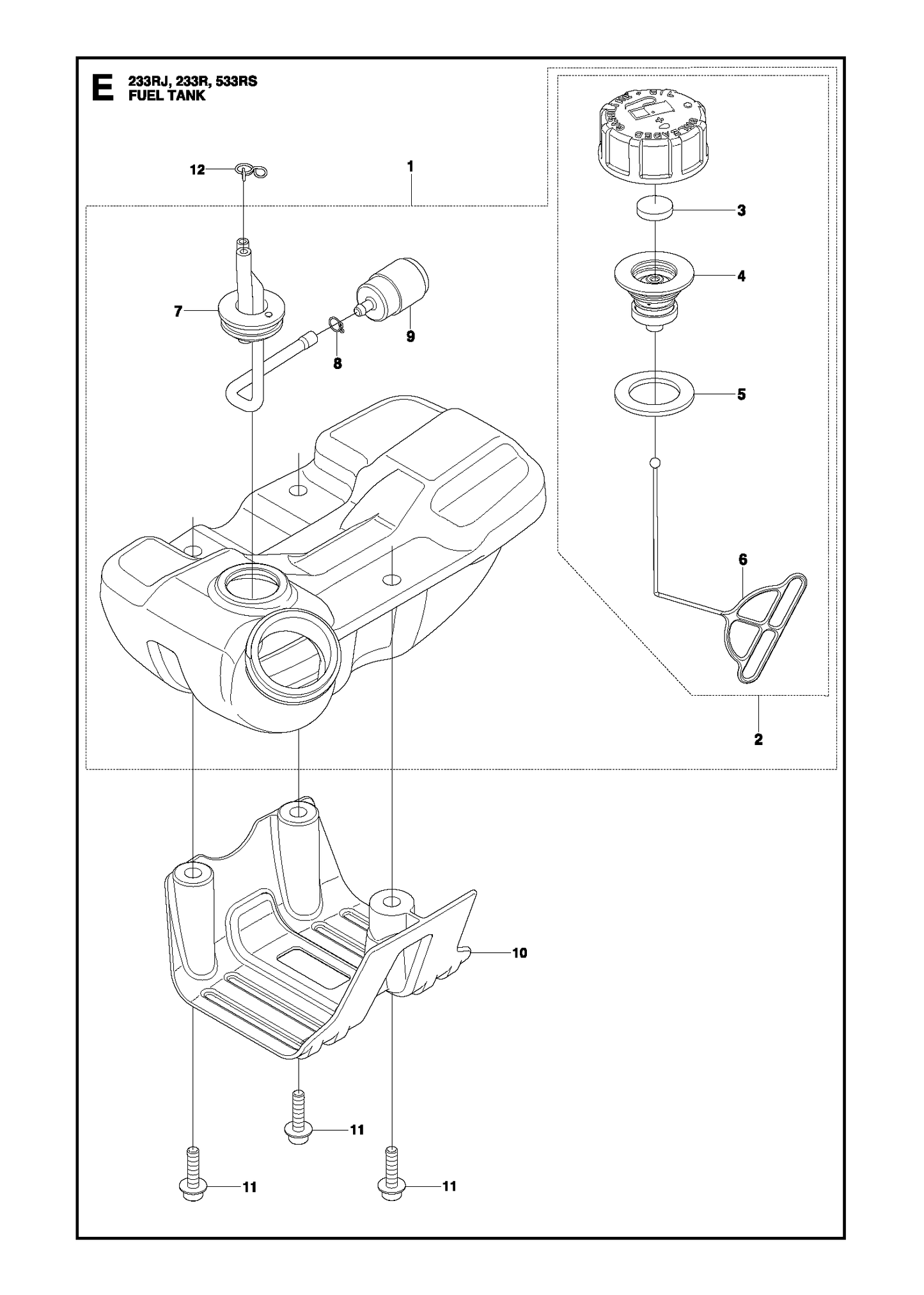 Husqvarna 506614601 onderdelentekening - positie 9