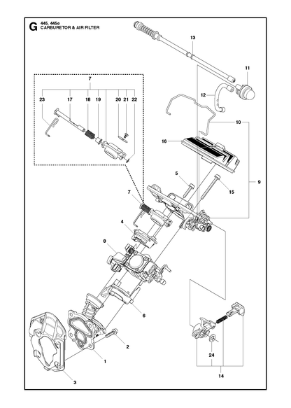 Husqvarna 502081201 onderdelentekening - positie 20