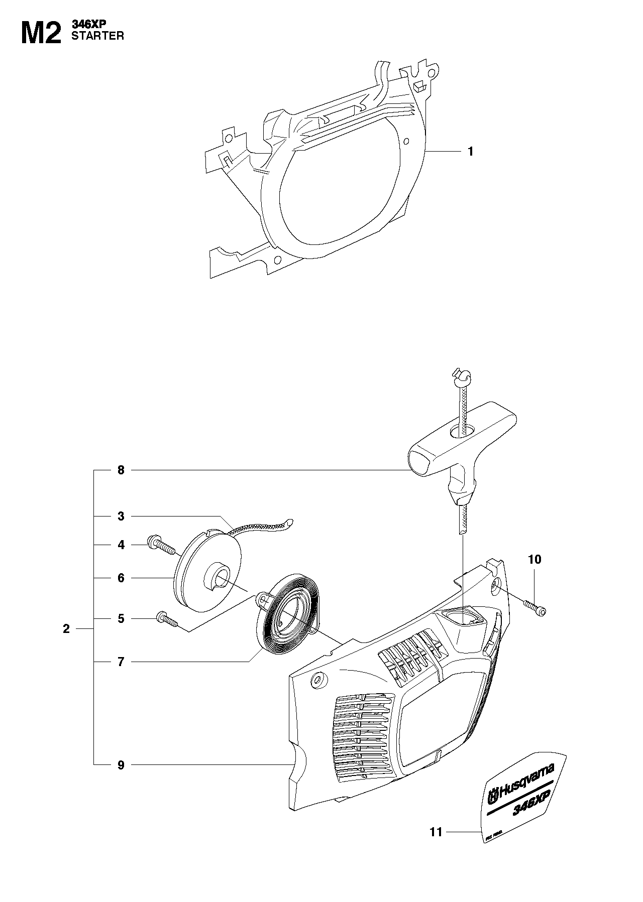 Husqvarna 503876301 onderdelentekening - positie 6