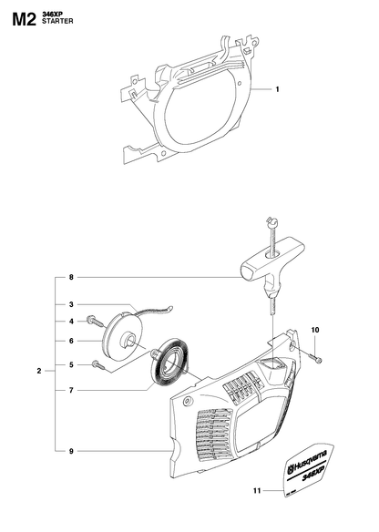 Husqvarna 503876301 onderdelentekening - positie 6