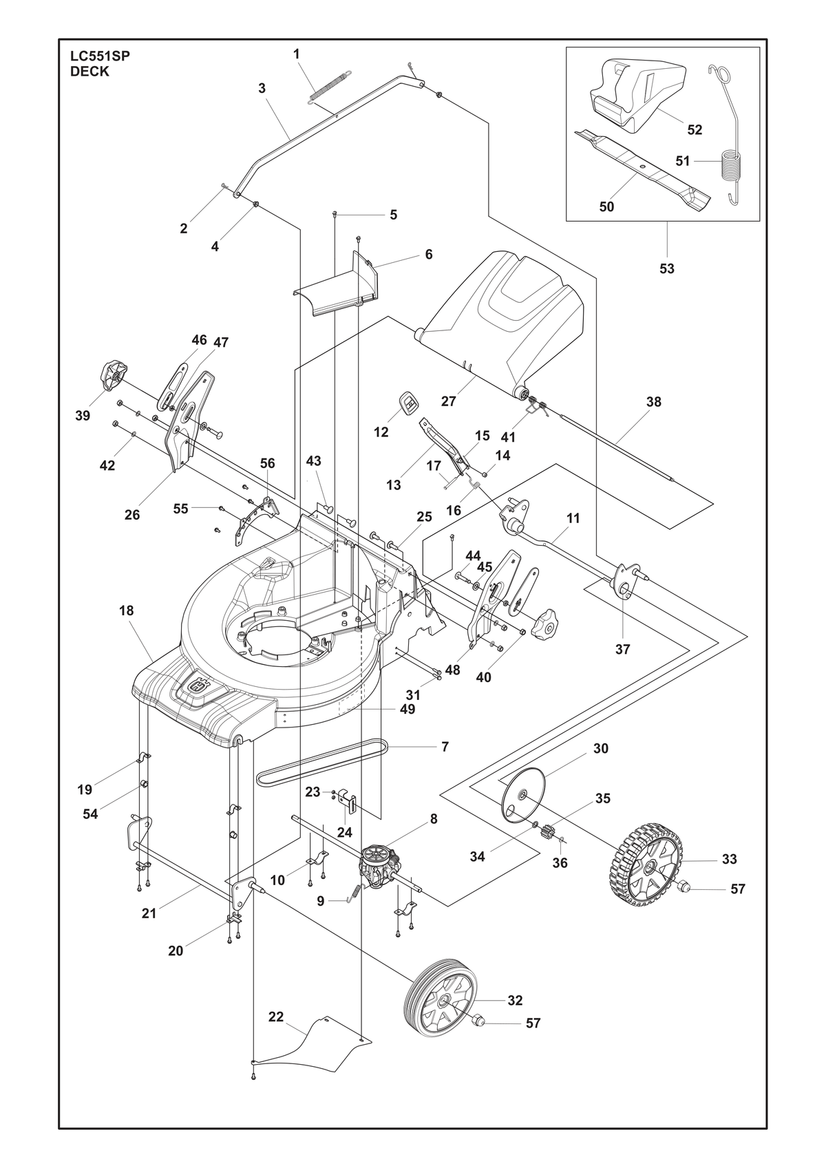 Husqvarna 586919401 onderdelentekening - positie 9