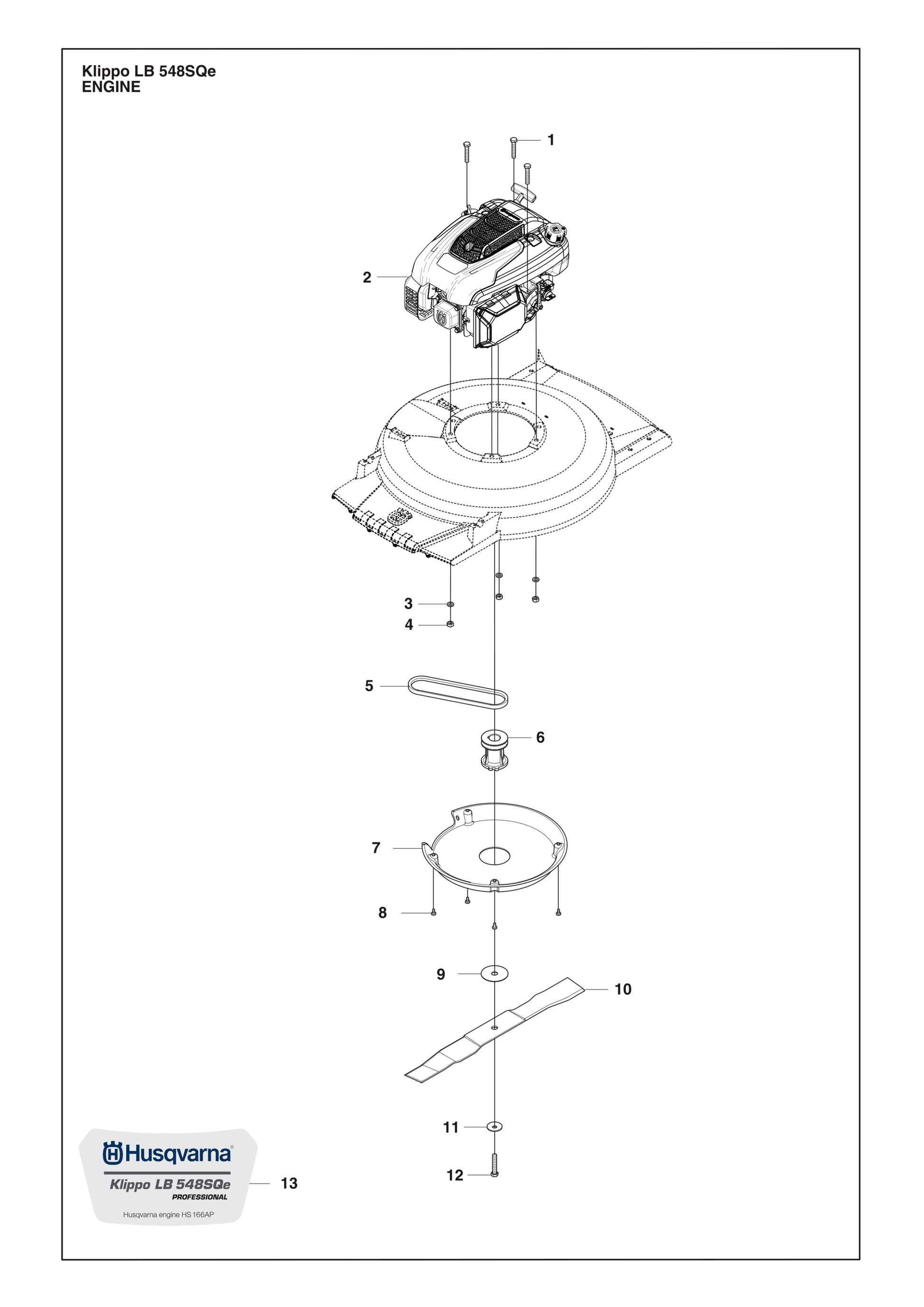 Husqvarna 503259401 onderdelentekening - positie 9