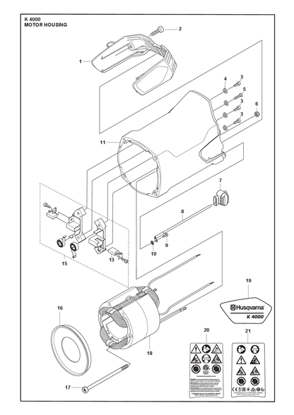 Husqvarna 503215396 onderdelentekening - positie 17