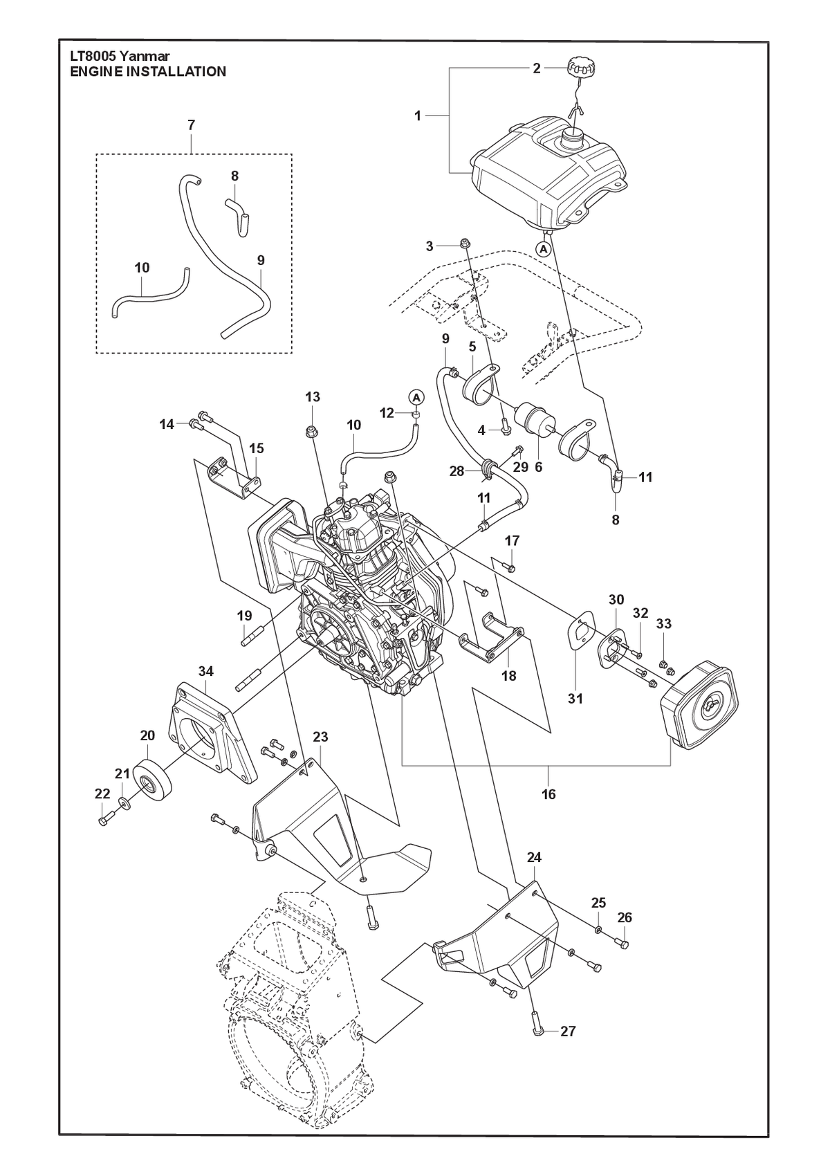Husqvarna 595112901 onderdelentekening - positie 21