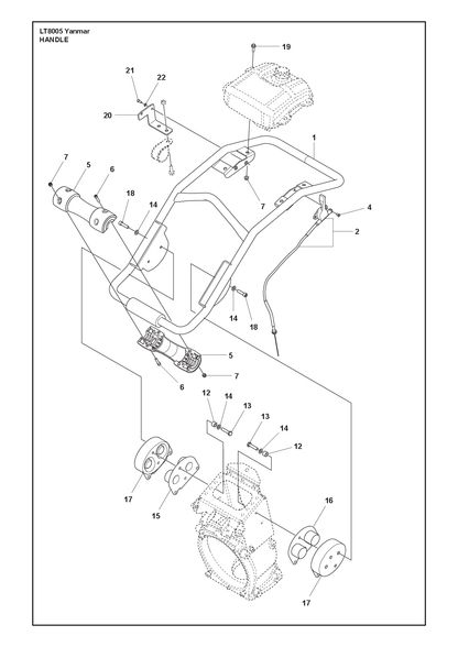 Husqvarna 594468401 onderdelentekening - positie 15