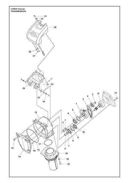 Husqvarna 595362901 onderdelentekening - positie 14