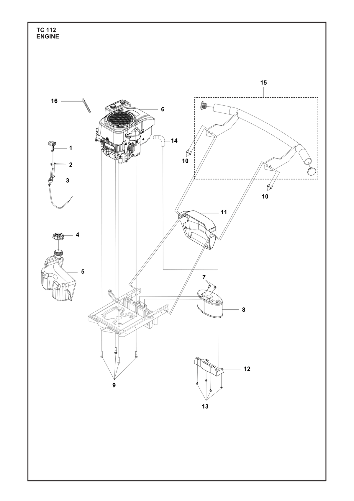 Husqvarna 547403166 onderdelentekening - positie 16