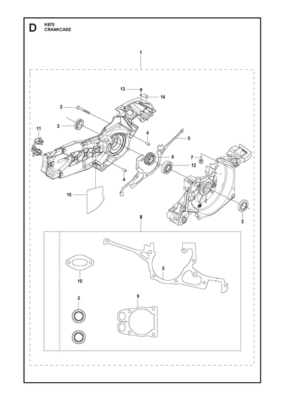 Husqvarna 588637001 onderdelentekening - positie 6
